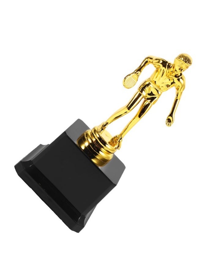 Gold Table Tennis (Ping Pong) Championship Cup with Deluxe Base - Table Tennis Player Statue, Perfect Height for School and Sports Awards and Rewards - Image 4
